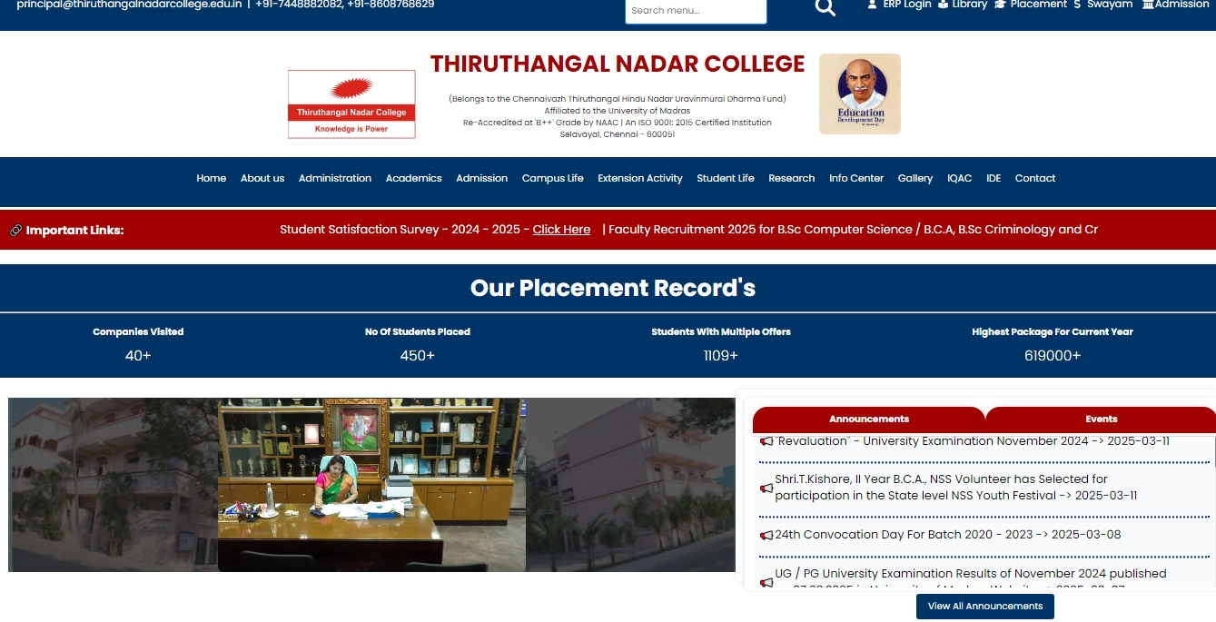 College Website